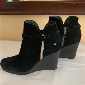 Ugg booties, platform with Sherpa inside